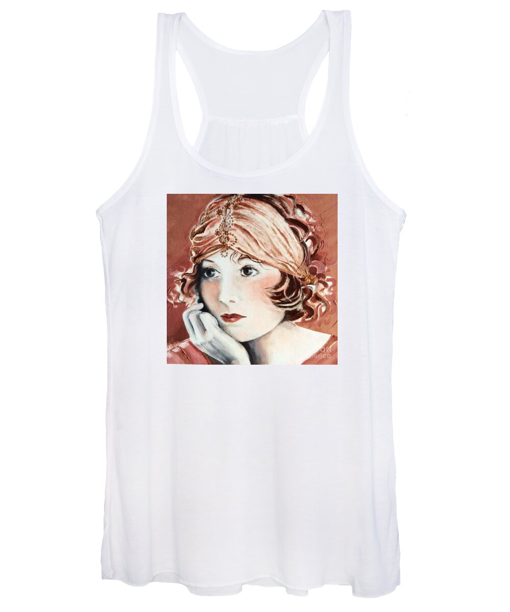 Auburn Women's Tank Top featuring the painting Free Spirit by Barbara Chase