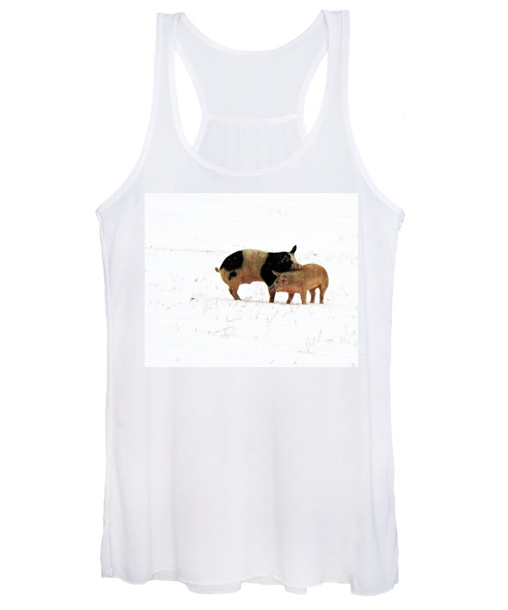 Animals Women's Tank Top featuring the photograph Friendship # 1 by Marcia Lee Jones