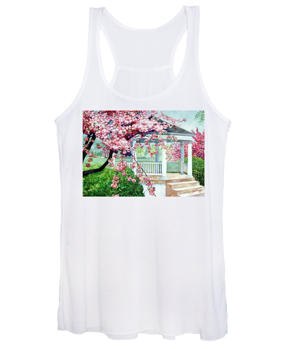Watercolor Women's Tank Top featuring the painting Gazeebo by Mick Williams