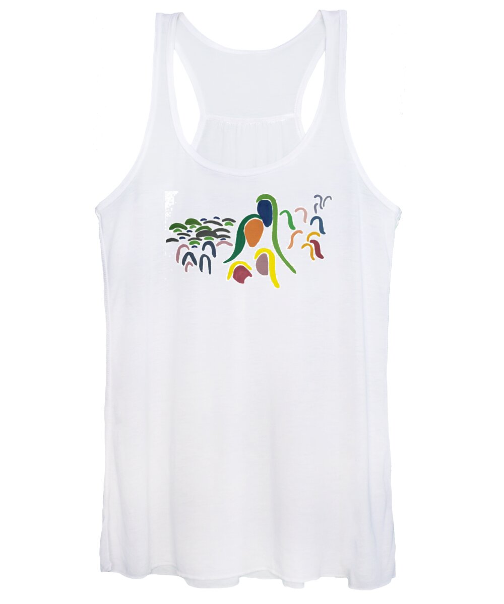 Contemporary Women's Tank Top featuring the painting Generations by Bjorn Sjogren