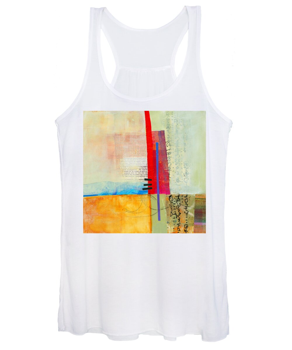 Jane Davies Women's Tank Top featuring the painting Grid 3 by Jane Davies