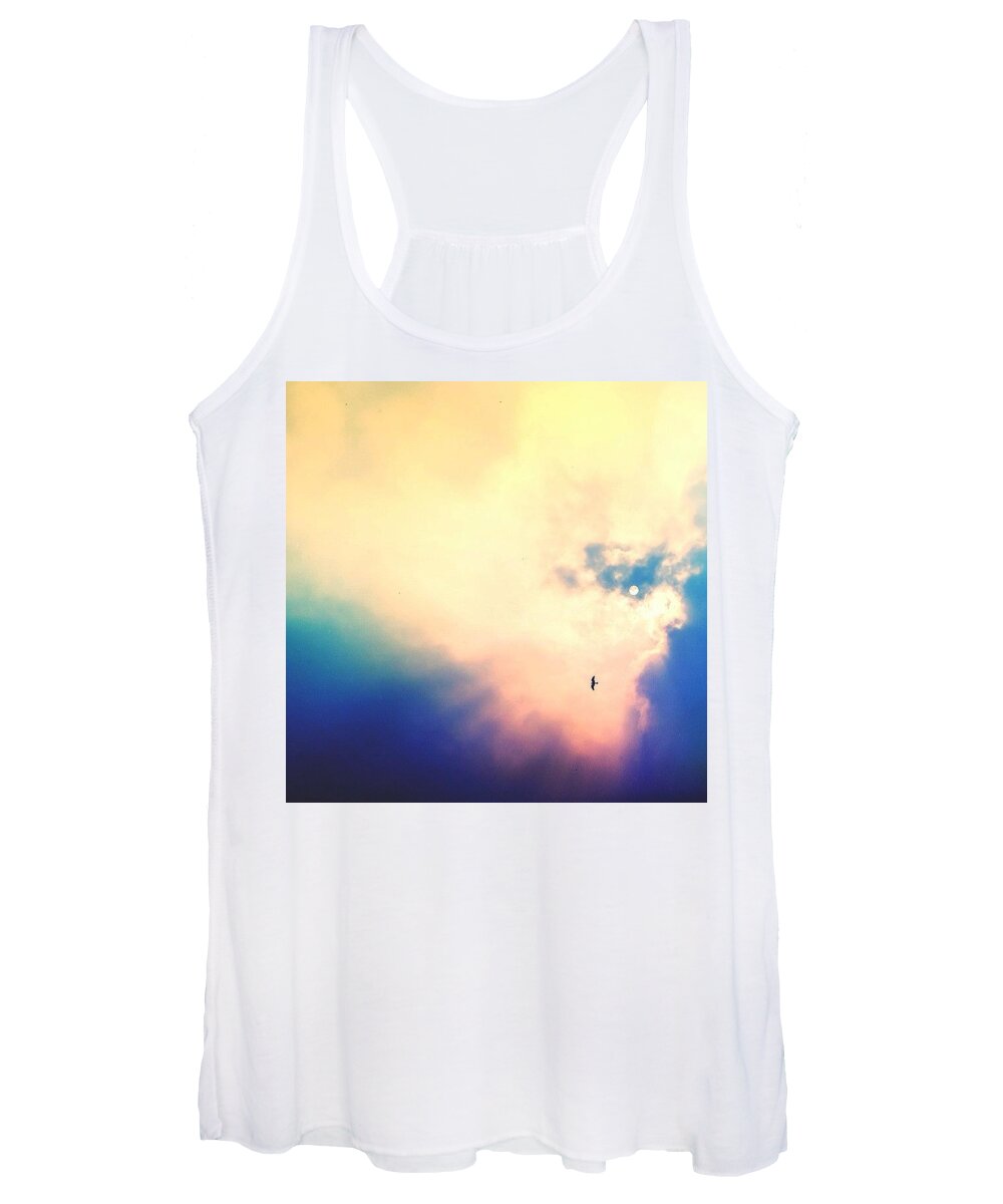 Beautiful Women's Tank Top featuring the photograph High Flyer by Aleck Cartwright