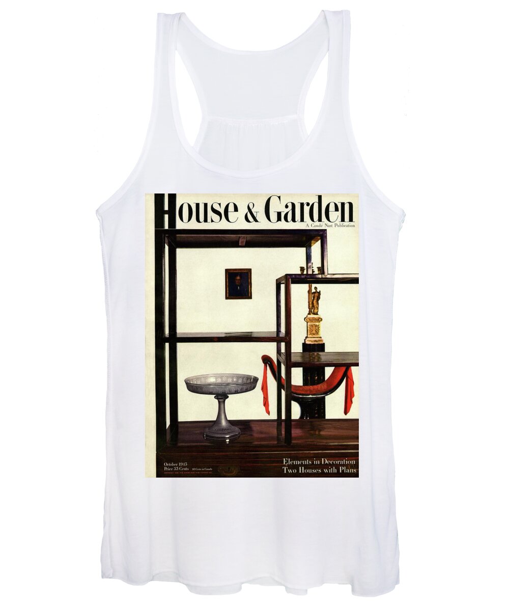 House And Garden Women's Tank Top featuring the photograph House And Garden Cover Featuring A Chinese by Haanel Cassidy