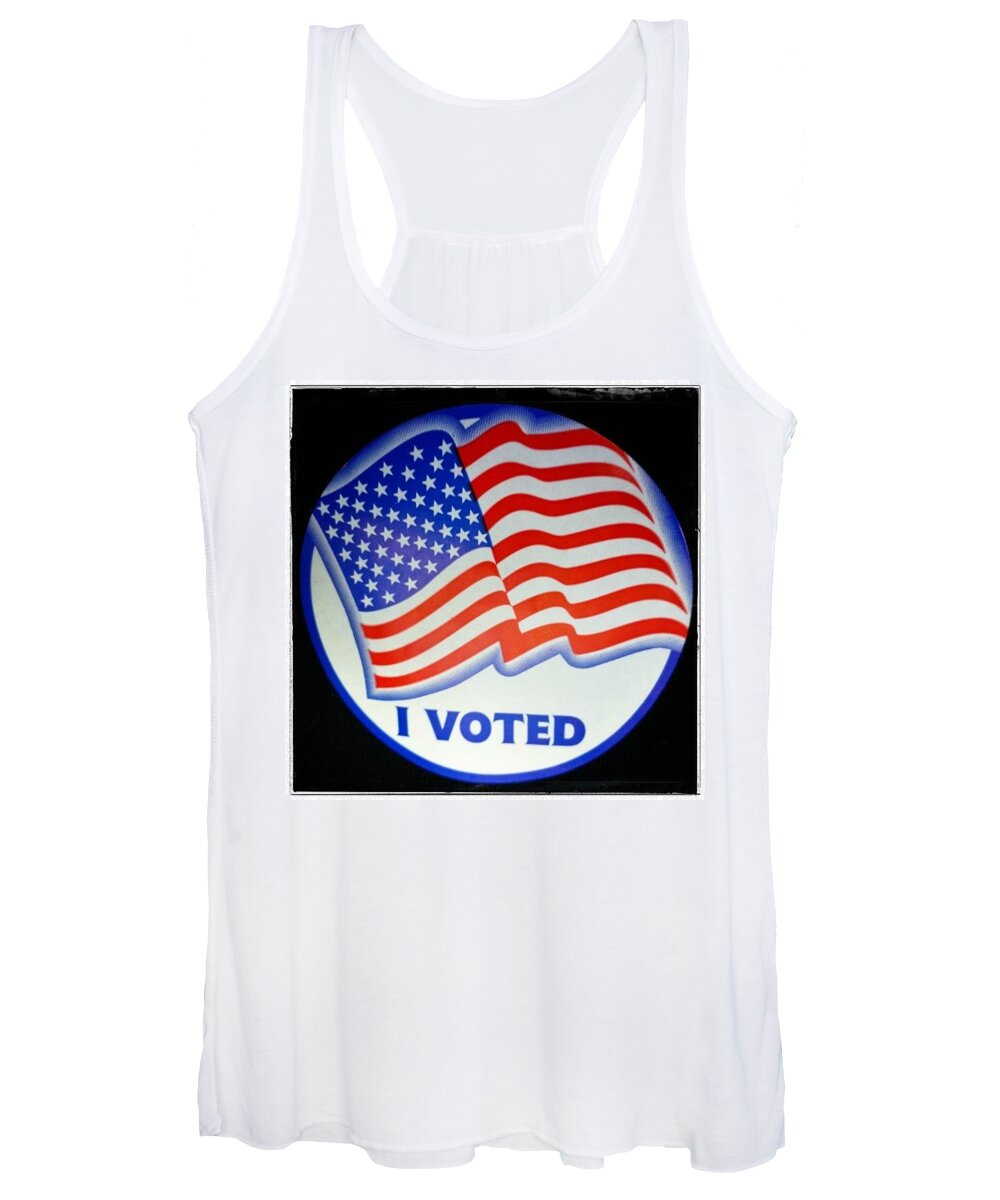 Vote Women's Tank Top featuring the photograph I Voted by Sean Wray