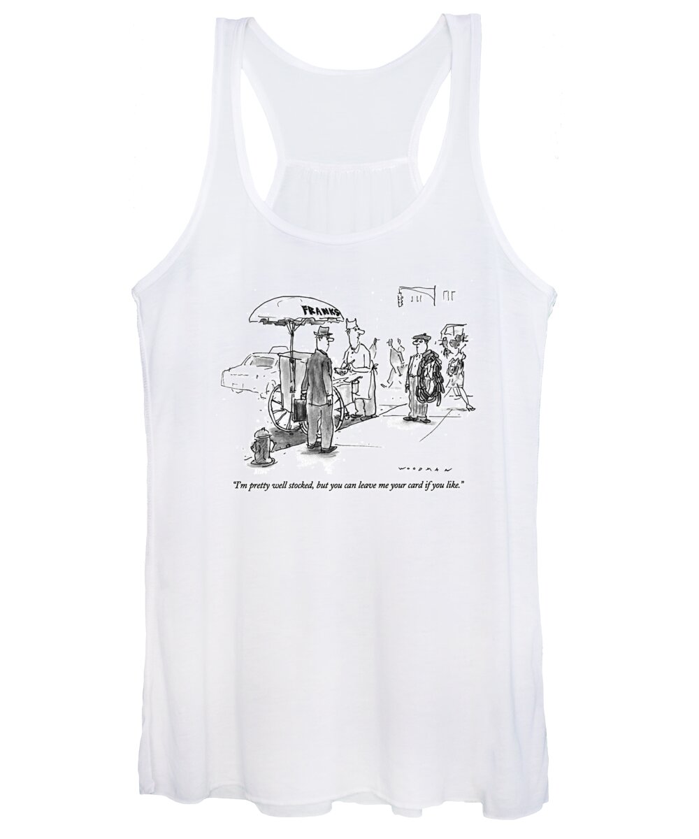 
Urban Women's Tank Top featuring the drawing I'm Pretty Well Stocked by Bill Woodman