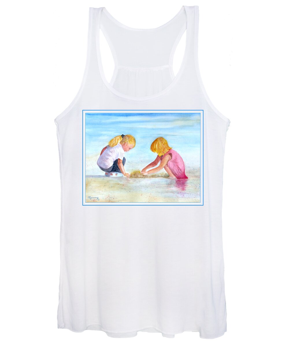 Water Women's Tank Top featuring the painting Innocence by Mariarosa Rockefeller