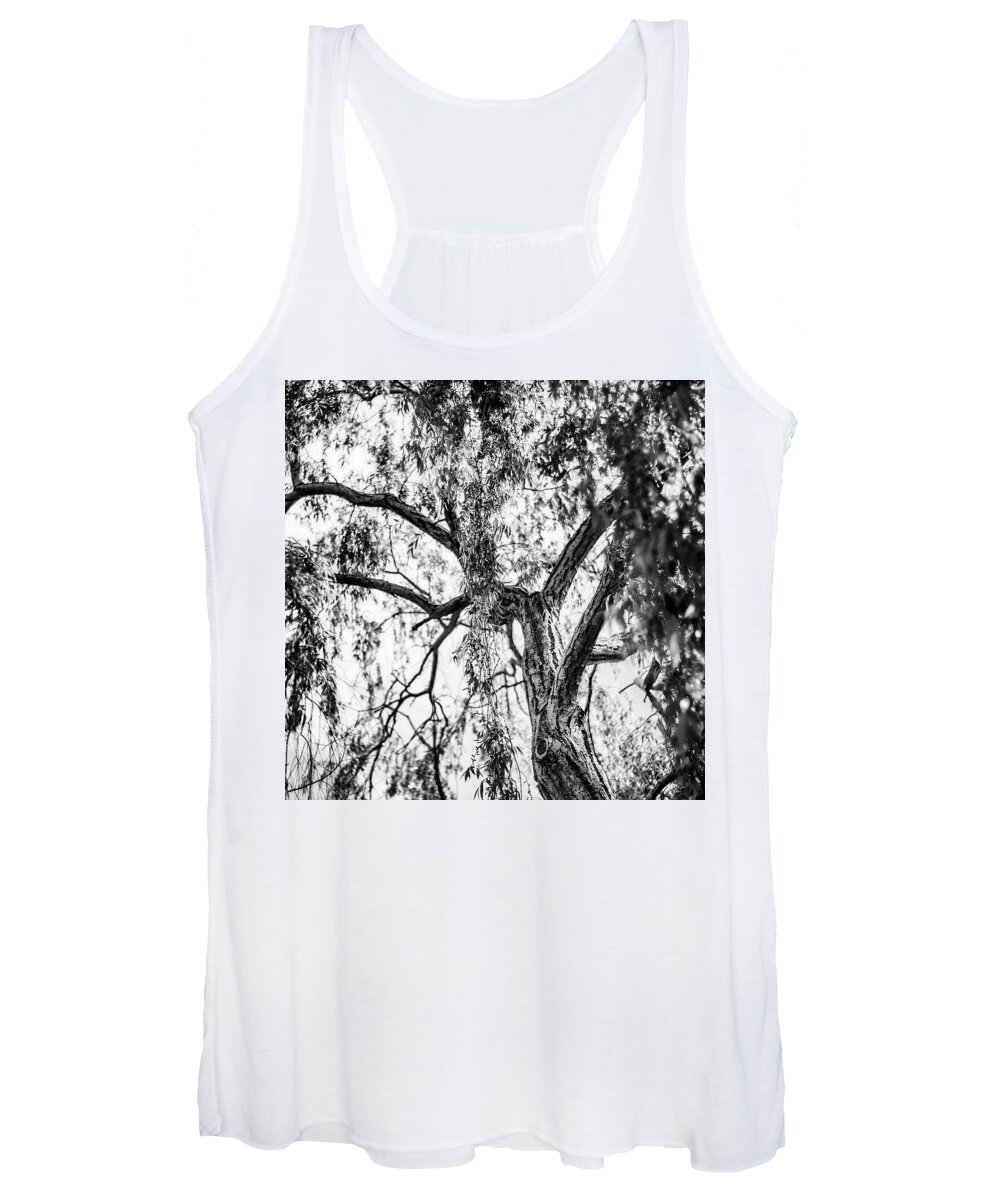 Life Women's Tank Top featuring the photograph It's Bark Is Louder Than It's Bite by Aleck Cartwright