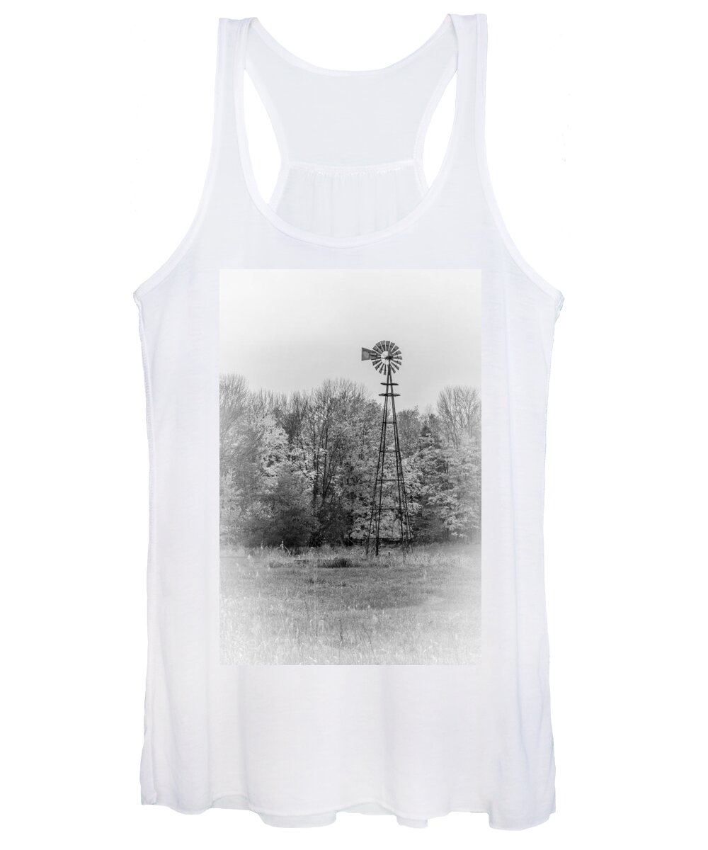 Windmill Women's Tank Top featuring the photograph Just Yesterday by Rick Bartrand