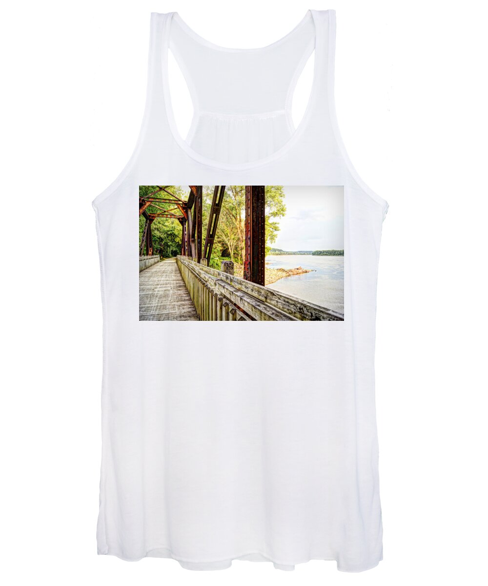 Katy Women's Tank Top featuring the photograph Katy Trail Near Coopers Landing by Cricket Hackmann