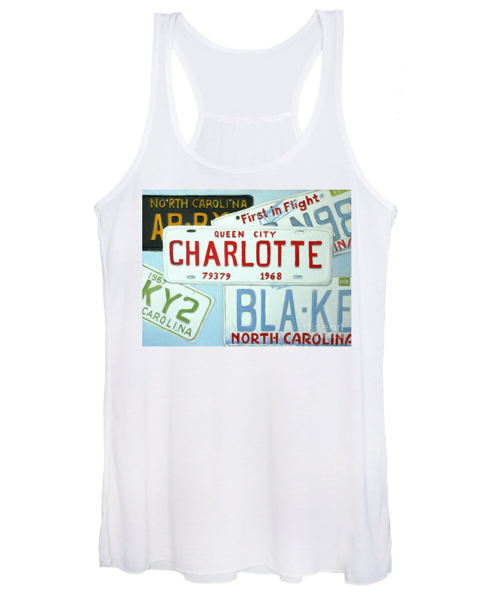 License Women's Tank Top featuring the painting License Plates by Stacy C Bottoms