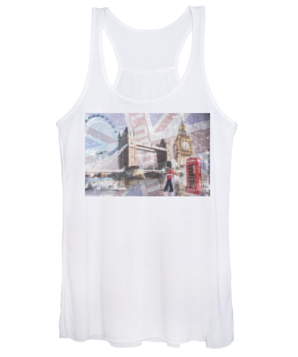Great Britain Women's Tank Top featuring the photograph London blue by Hannes Cmarits