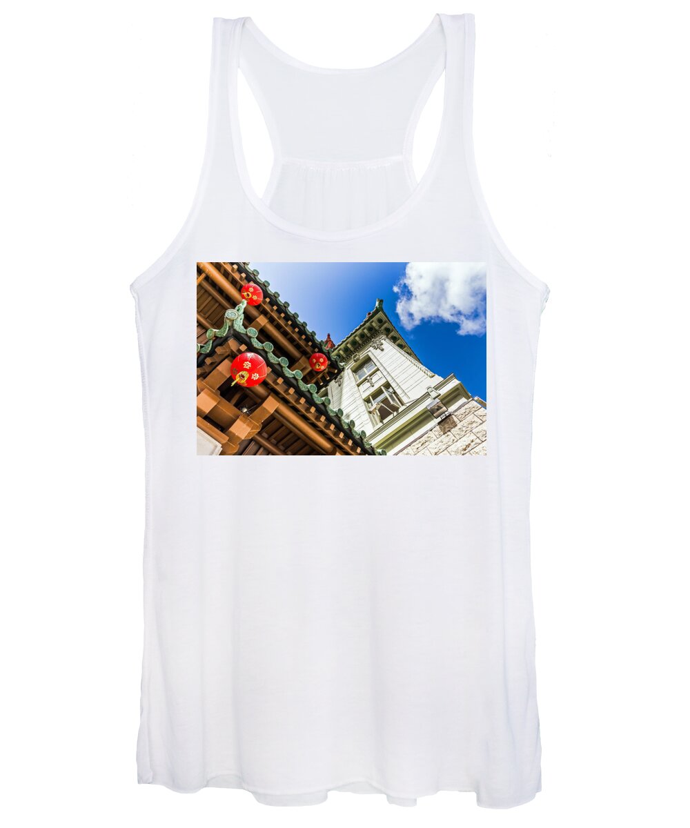 Chinatown Women's Tank Top featuring the photograph Looking Up by Kate Brown