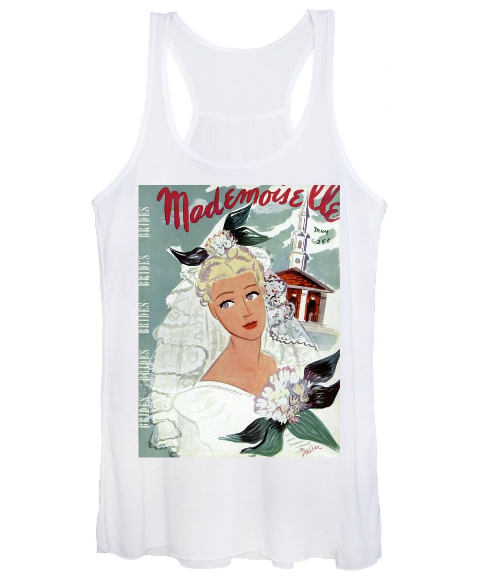 Fashion Women's Tank Top featuring the photograph Mademoiselle Cover Featuring An Illustration by Elizabeth Dauber