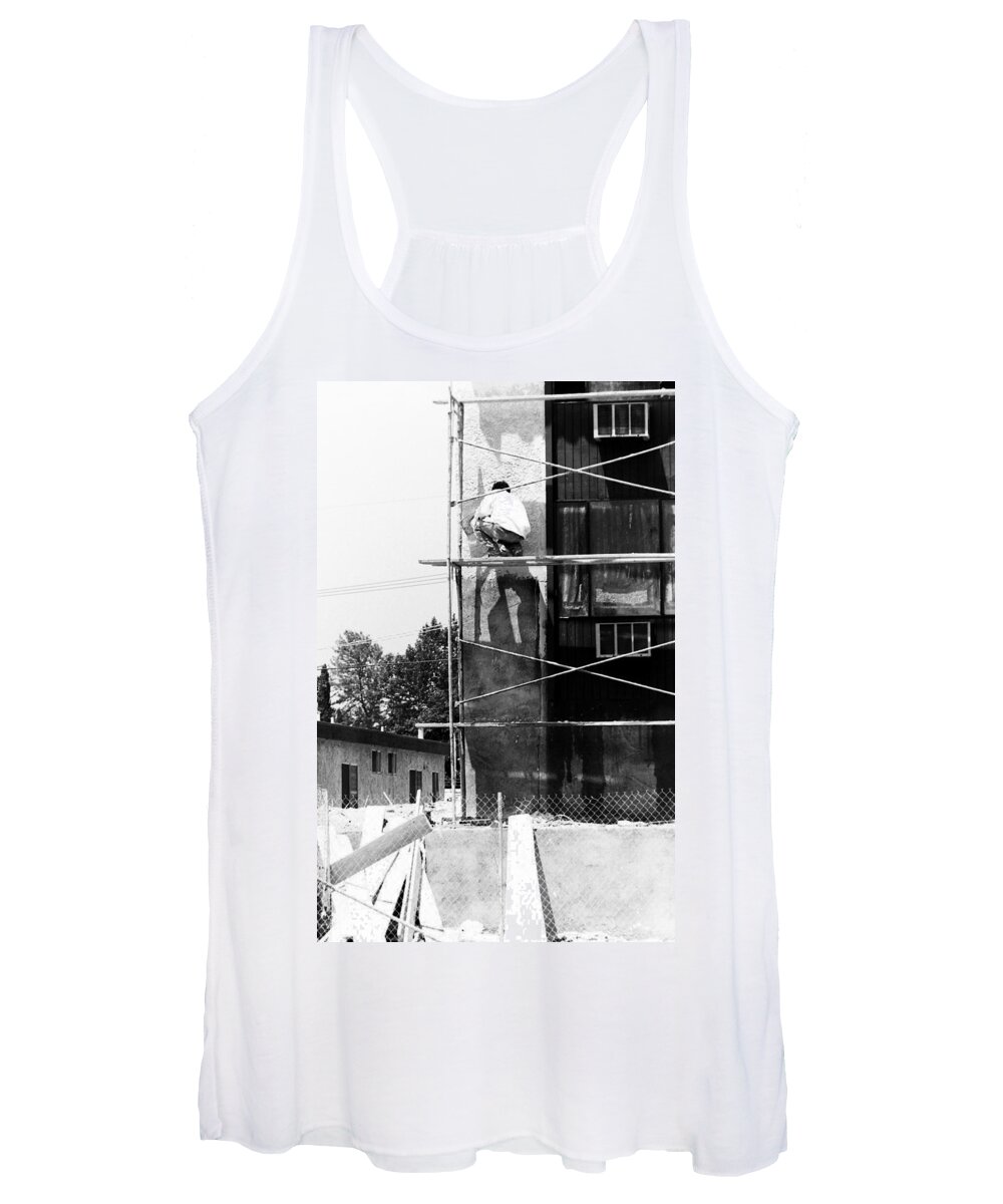 Painters Women's Tank Top featuring the photograph Men at work by Karl Rose