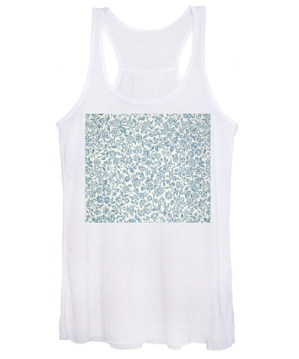 Arts And Crafts Women's Tank Top featuring the painting Merton Wallpaper Design by William Morris