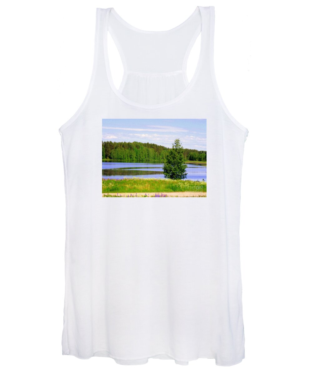 Summer Women's Tank Top featuring the photograph Mid-summer day by Pauli Hyvonen