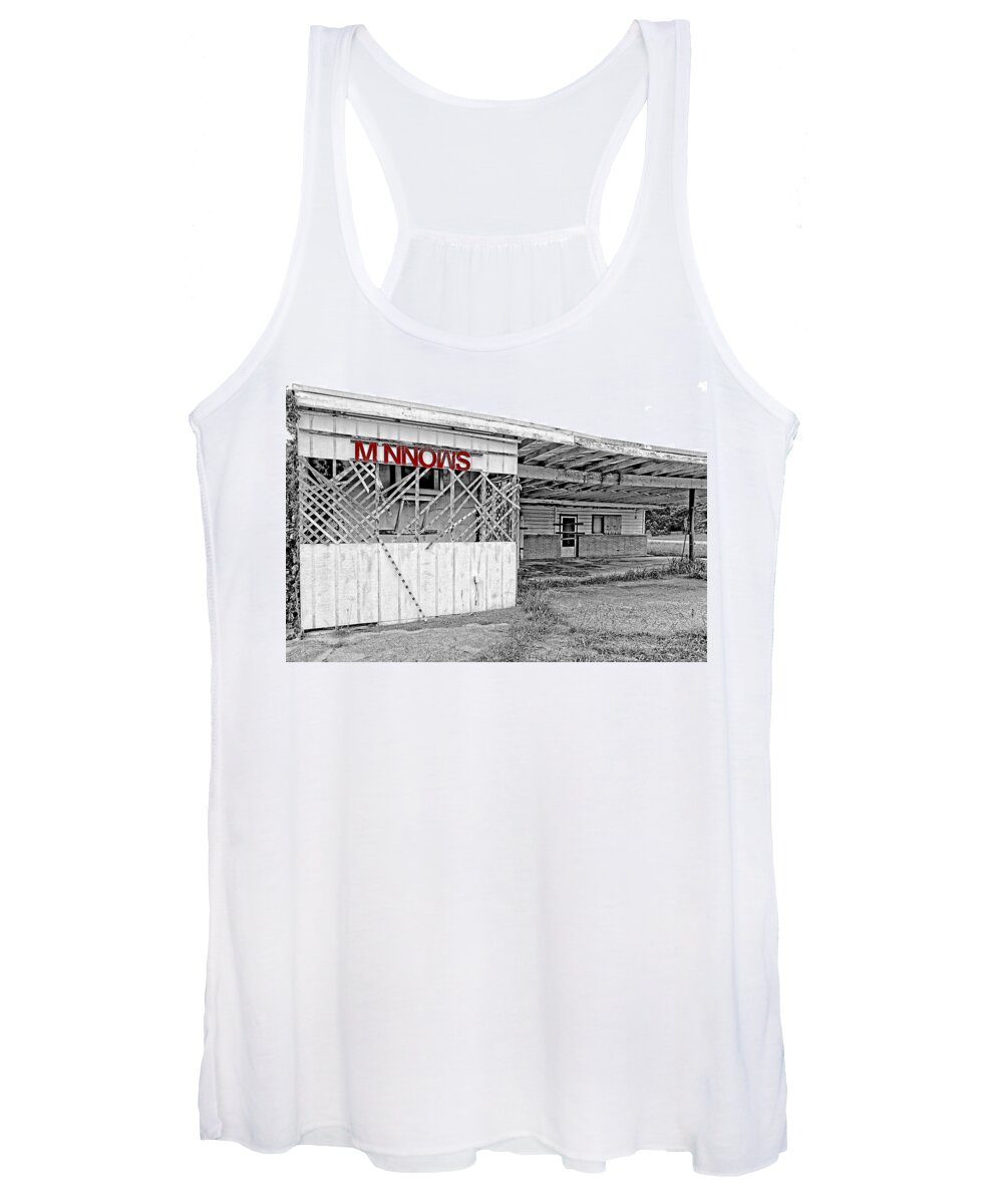 Texas Women's Tank Top featuring the photograph Minnow Shack by Erich Grant
