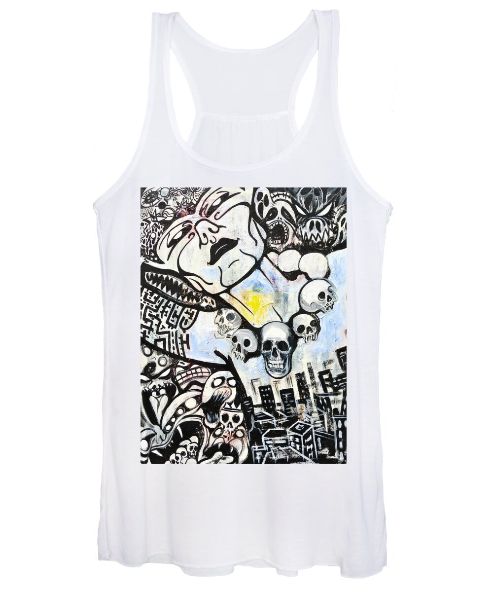 Woman Women's Tank Top featuring the painting Modern Bride by Yelena Tylkina