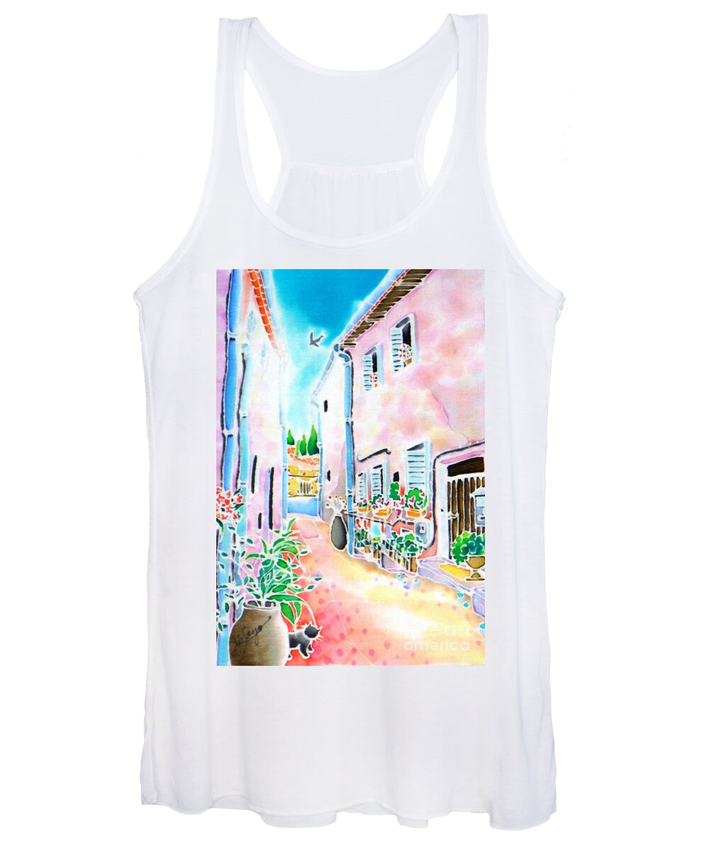 France Women's Tank Top featuring the painting Morning light by Hisayo OHTA