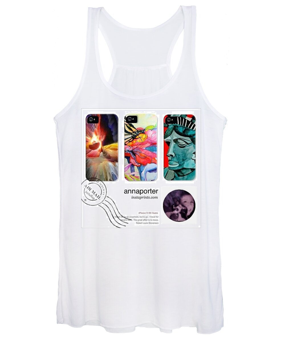 Abstract Women's Tank Top featuring the photograph New Abstract Art iPhone 5-5s Cases by Anna Porter