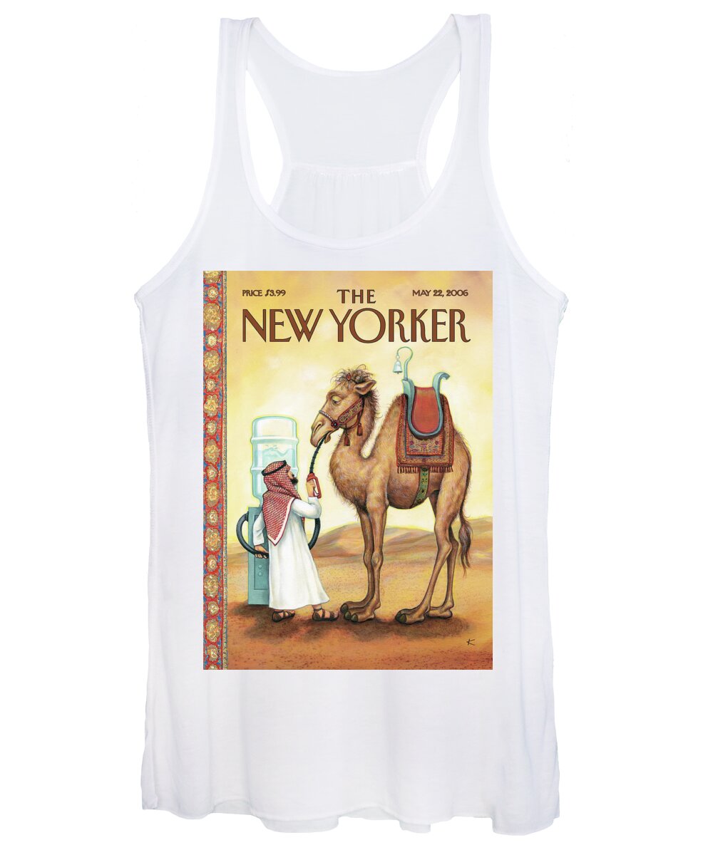 Fill 'er Up Women's Tank Top featuring the painting Fill er Up by Anita Kunz