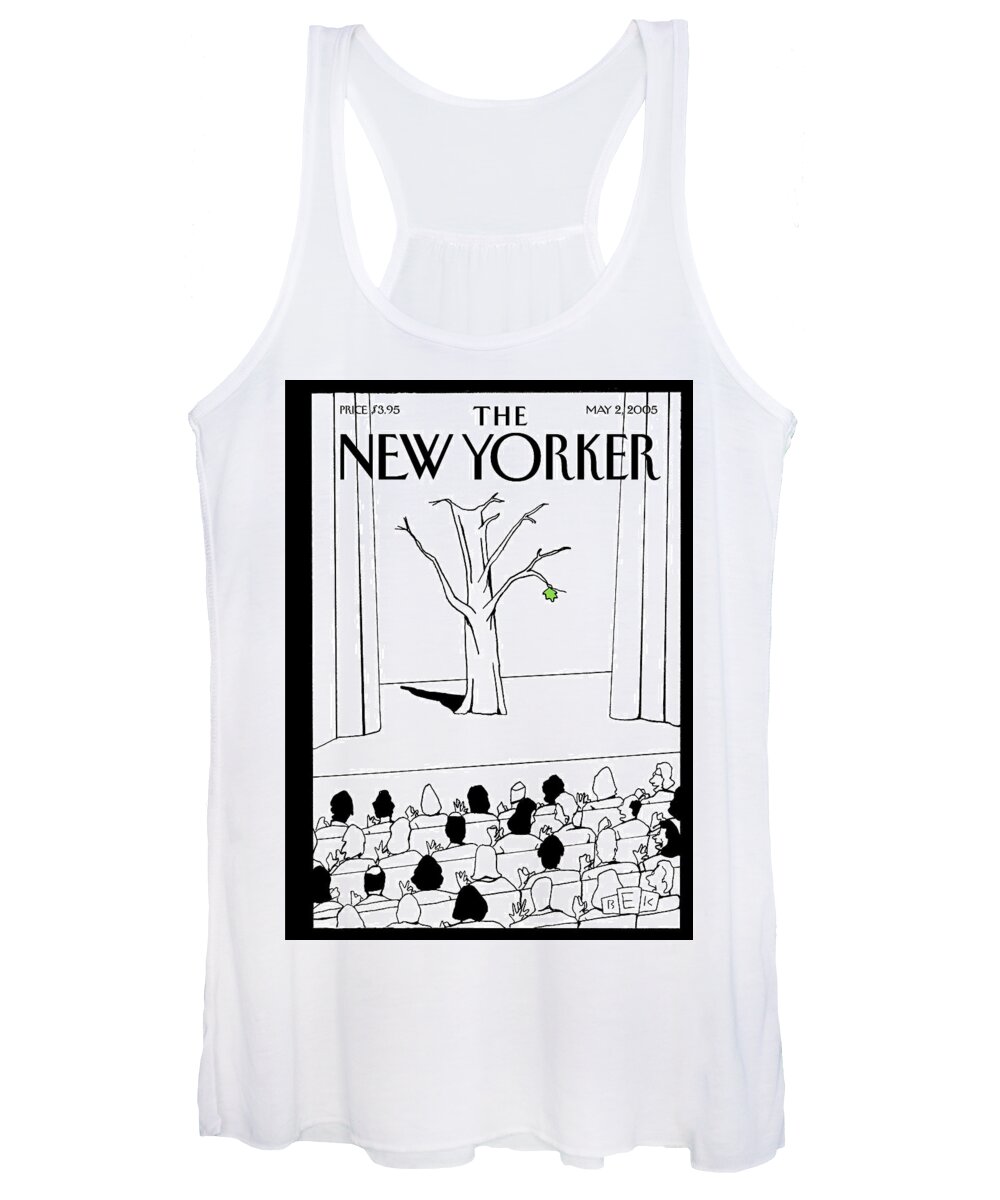 Nature Women's Tank Top featuring the painting Bravo, Spring by Bruce Eric Kaplan
