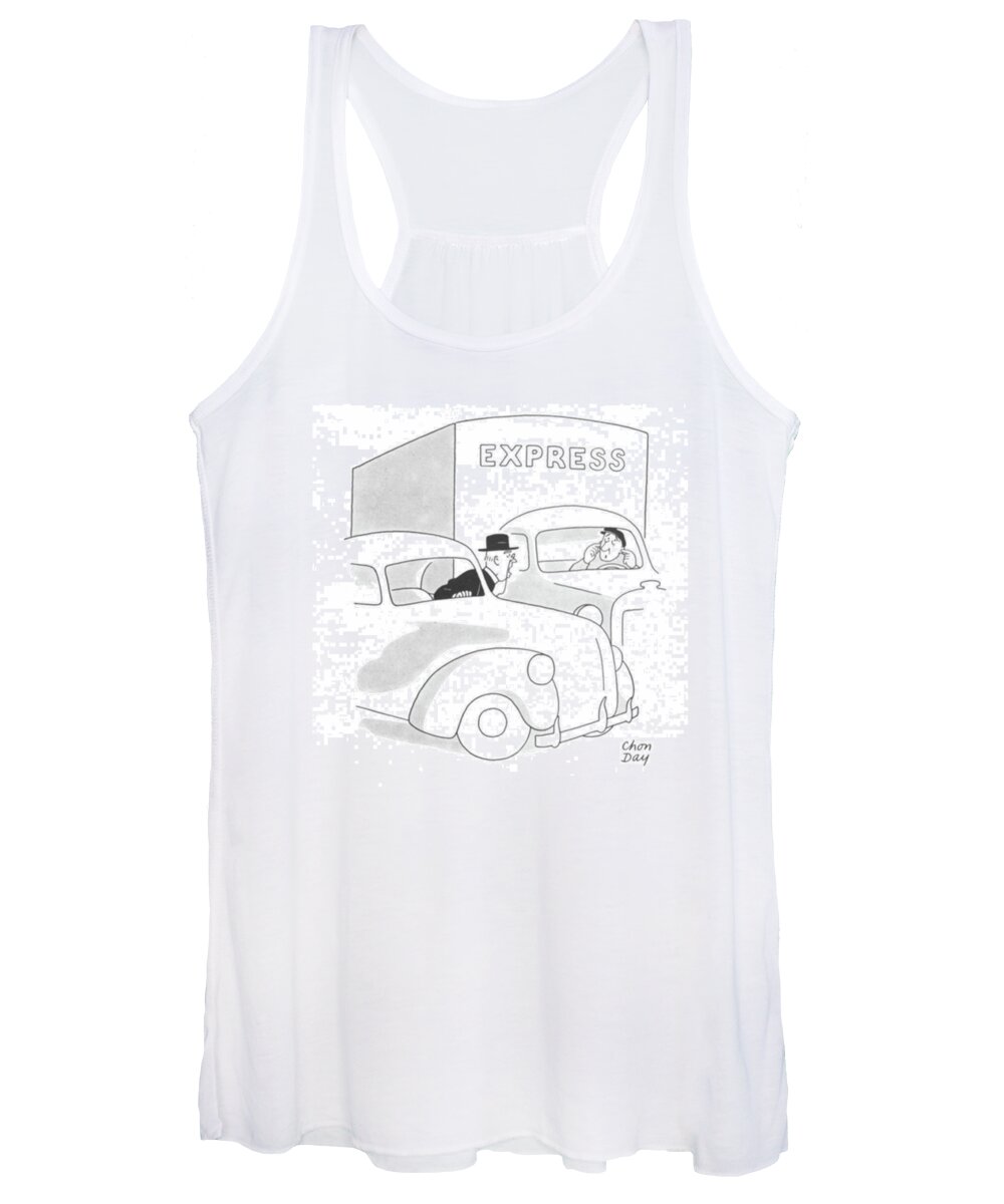 110746 Cda Chon Day Women's Tank Top featuring the drawing New Yorker November 9th, 1940 by Chon Day