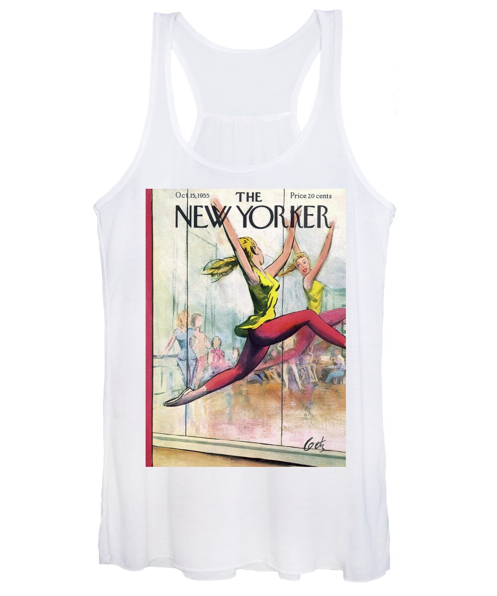 Actors Women's Tank Top featuring the painting New Yorker October 15th, 1955 by Arthur Getz