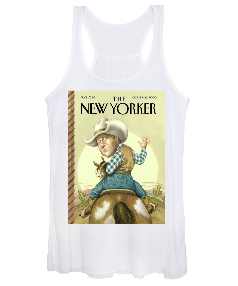 Happy Trails Women's Tank Top featuring the painting Happy Trails by Anita Kunz