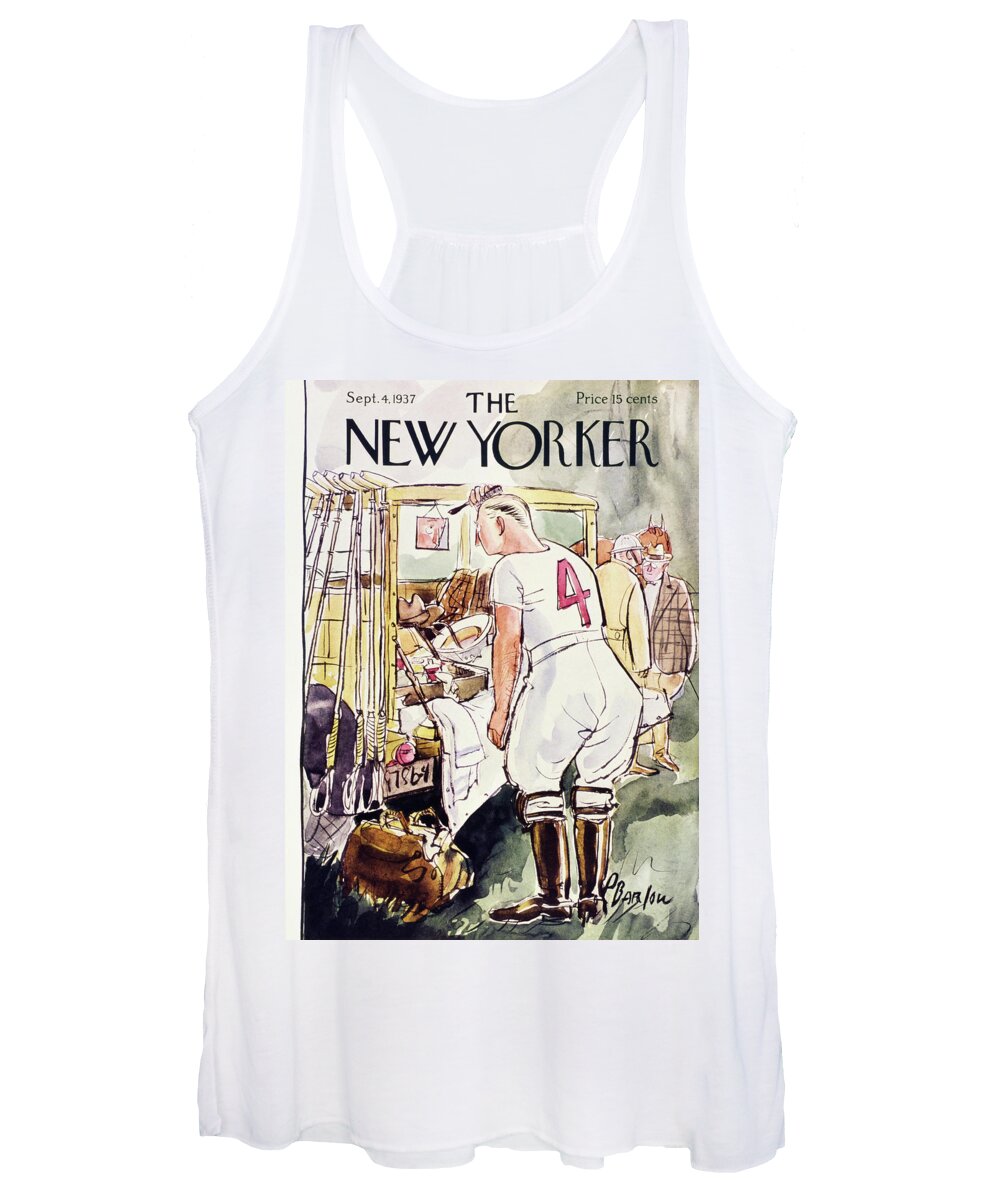 Sport Women's Tank Top featuring the painting New Yorker September 4 1937 by Perry Barlow
