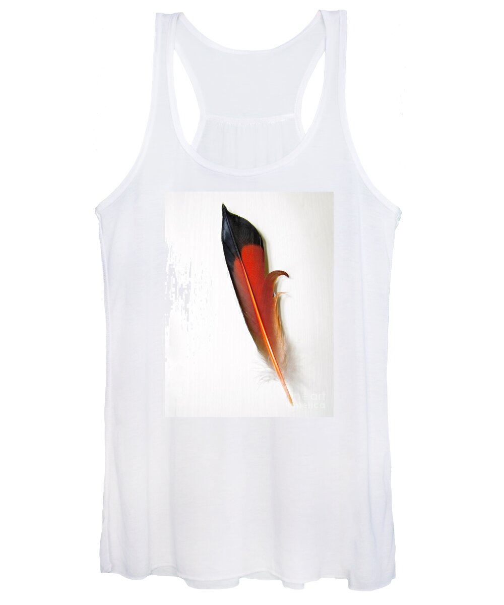 Photography Women's Tank Top featuring the photograph Northern Flicker Tail Feather by Sean Griffin