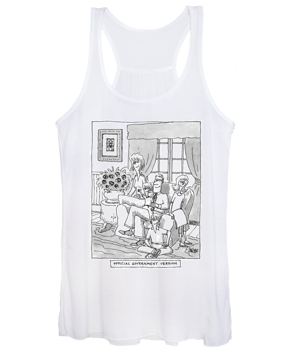 Families Women's Tank Top featuring the photograph 'official Government Version' by Jack Ziegler