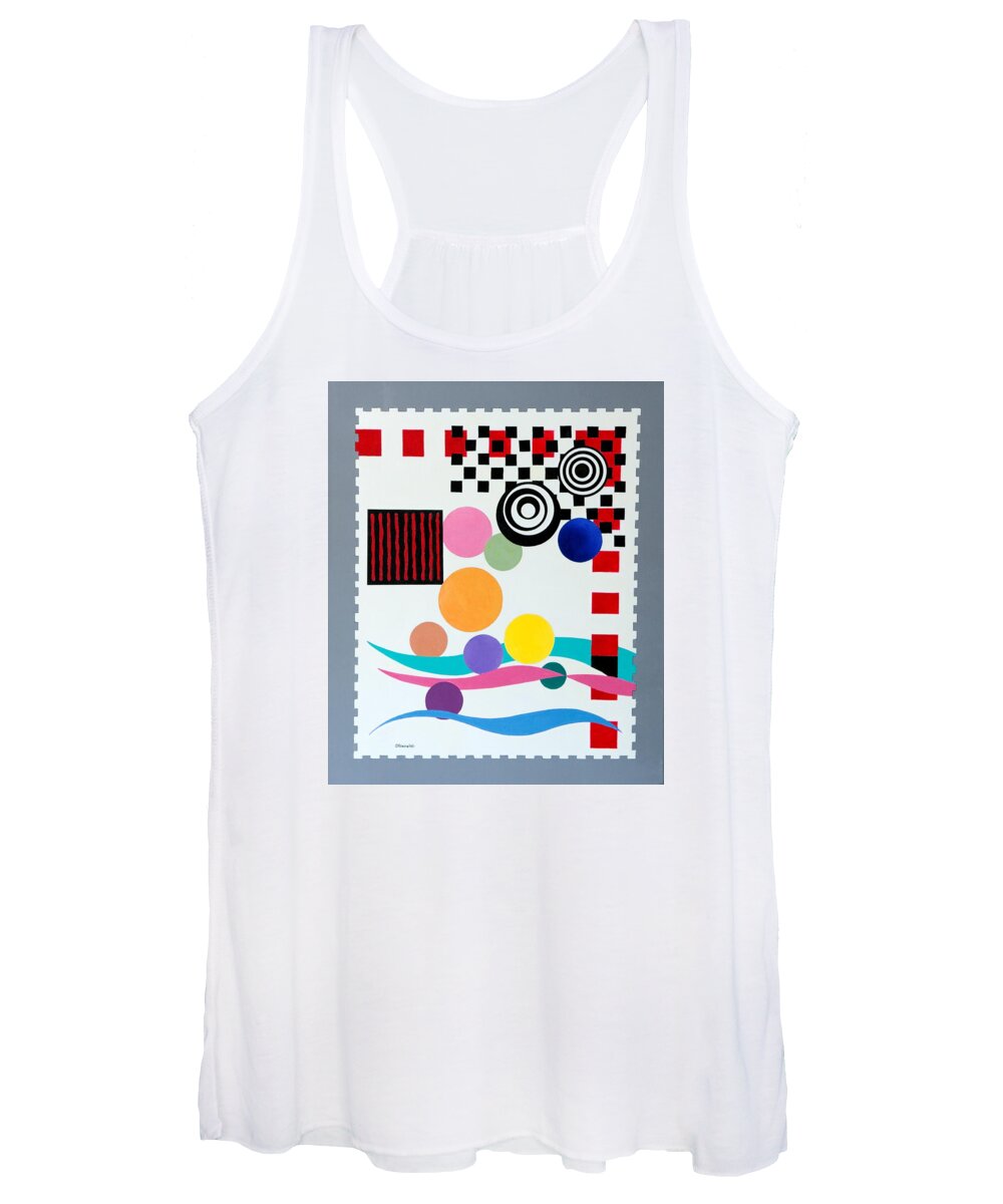 Children's Women's Tank Top featuring the painting Postage Paid by Thomas Gronowski