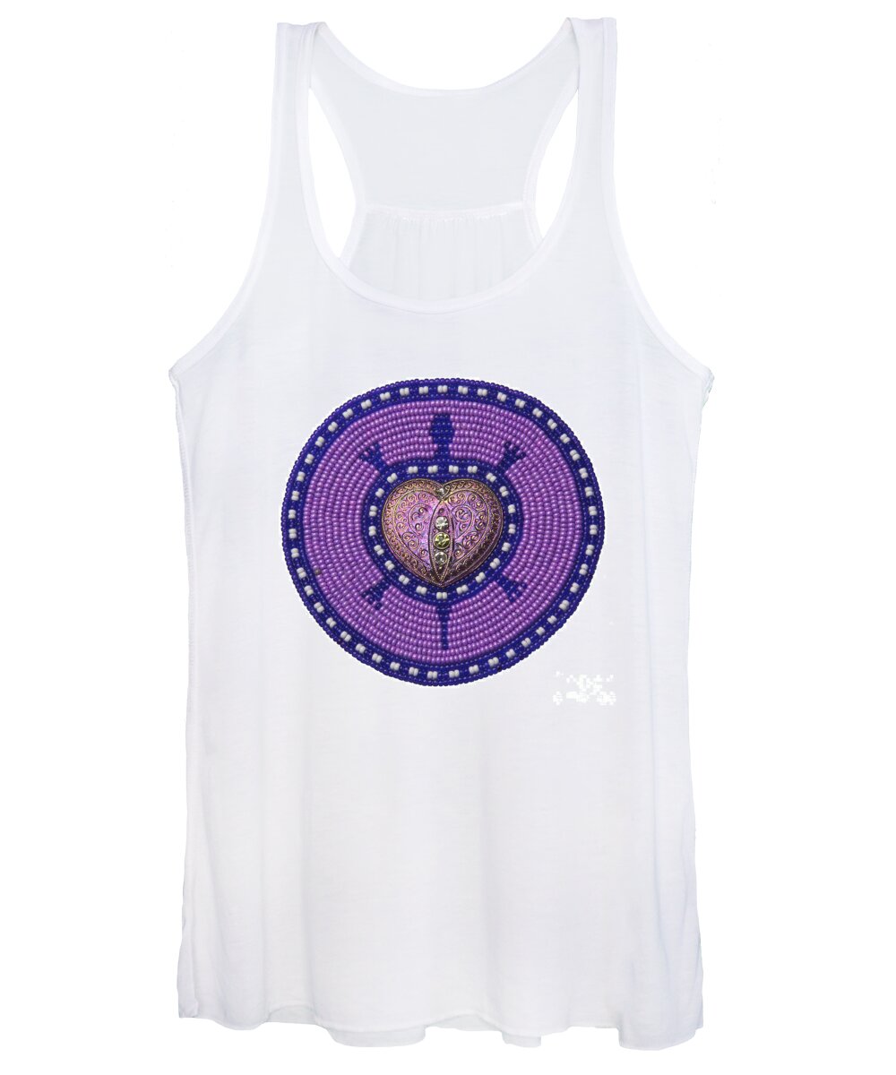 Turtle Women's Tank Top featuring the mixed media Valentine's Day 2012 by Douglas Limon