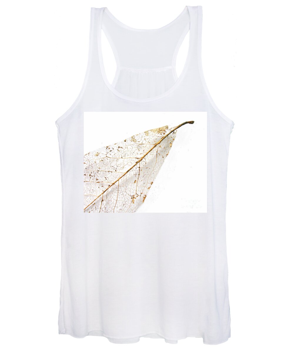 Leaf Women's Tank Top featuring the photograph Remnant Leaf by Ann Horn