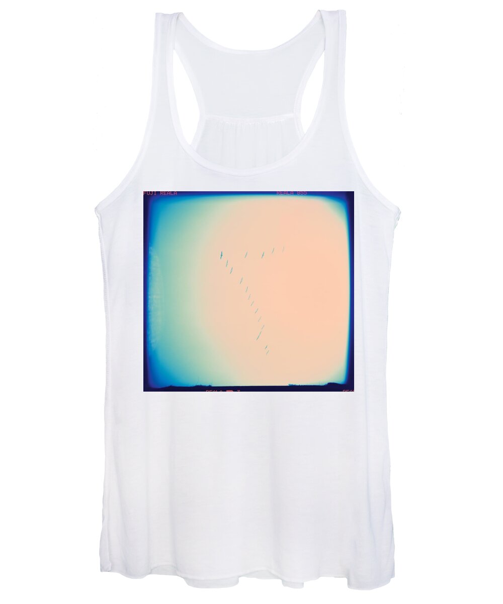 Seagulls Women's Tank Top featuring the photograph Seven Sky by Carol Whaley Addassi
