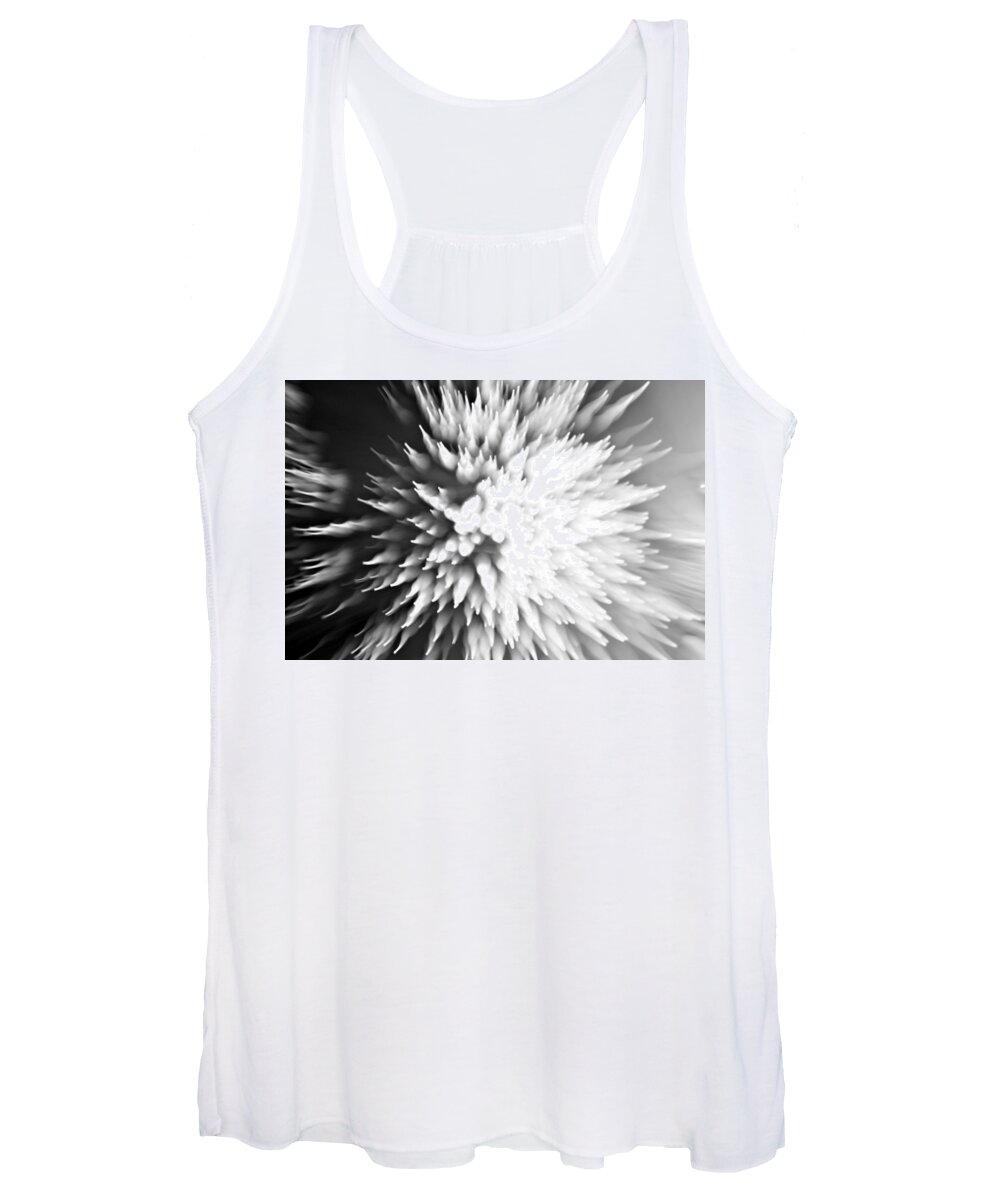 Abstract Women's Tank Top featuring the photograph Shattered by Dazzle Zazz
