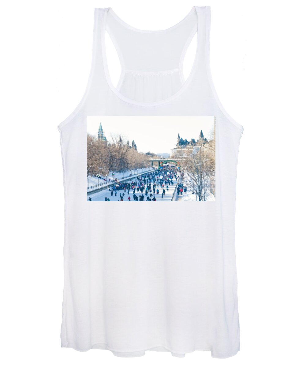  Women's Tank Top featuring the photograph Skating by Cheryl Baxter