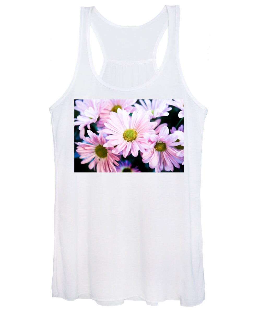 Chrysanthemum Women's Tank Top featuring the photograph Smiling at You by Milena Ilieva