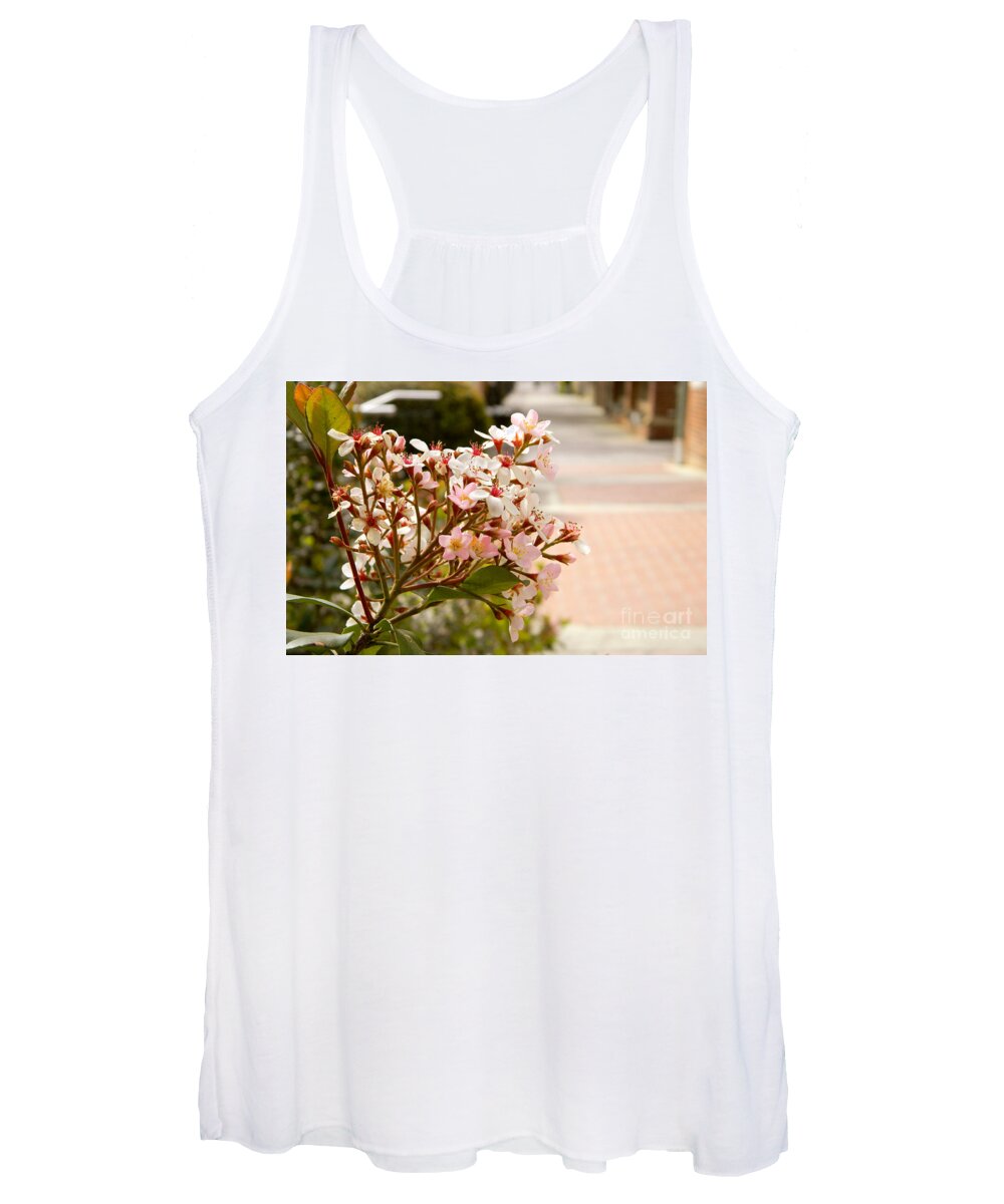 Flower Women's Tank Top featuring the photograph Spring on the Street by Andrea Anderegg