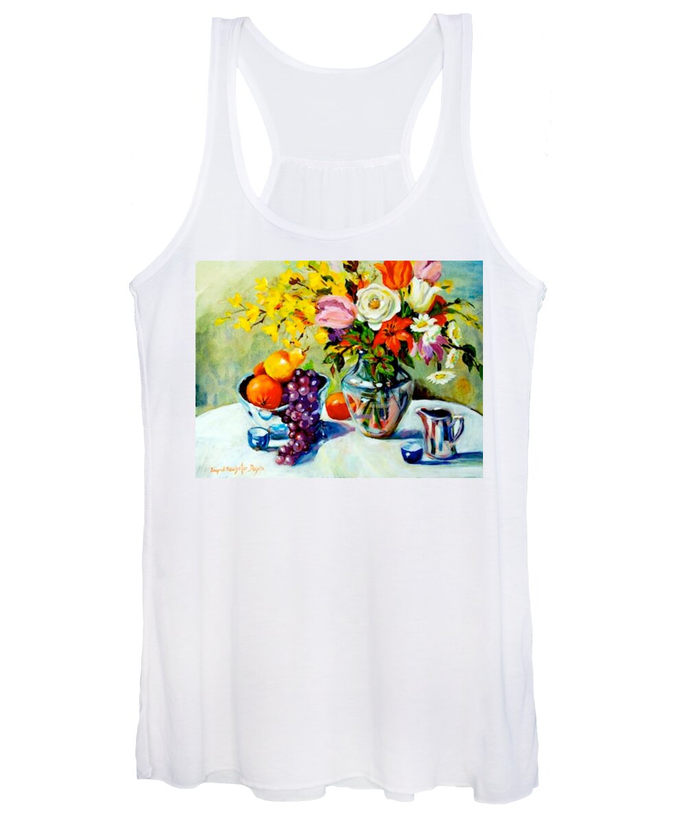 Ingrid Dohm Women's Tank Top featuring the painting Still Life Creamer by Ingrid Dohm