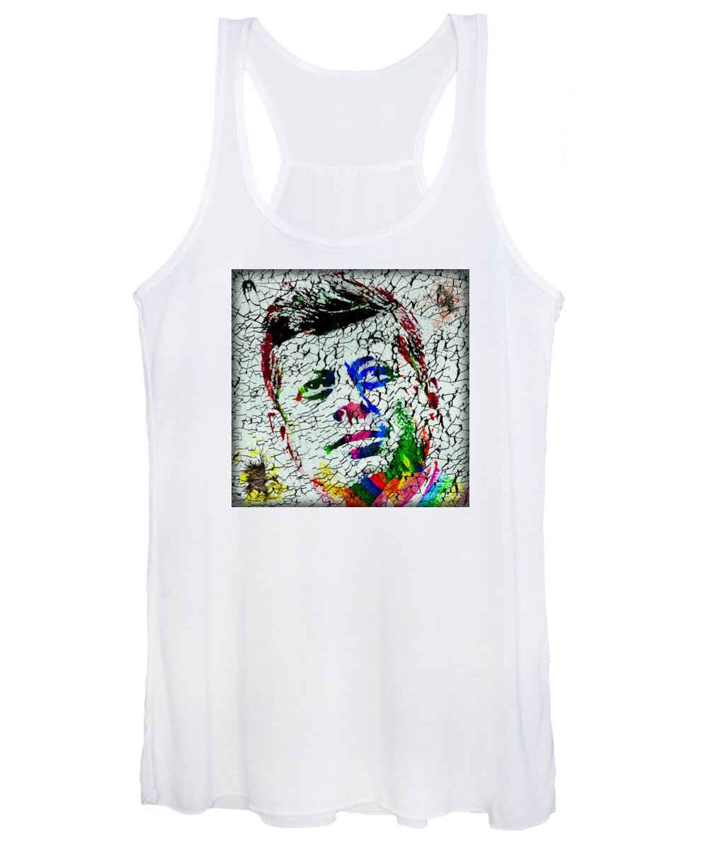 Jfk Women's Tank Top featuring the photograph The 35th President JFK by Gary Keesler