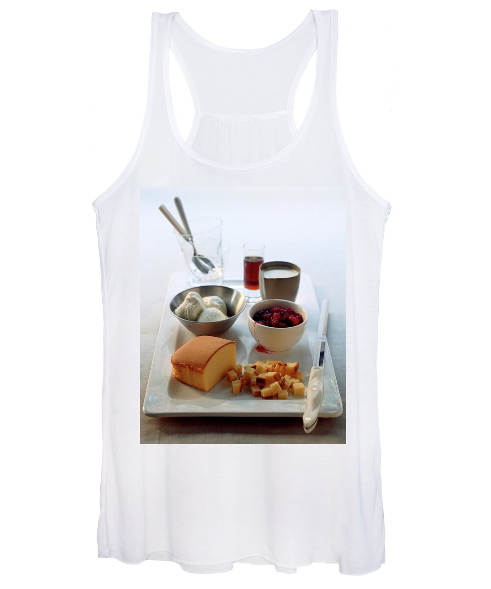 Dairy Women's Tank Top featuring the photograph The Ingredients To Make A Trifle by Romulo Yanes