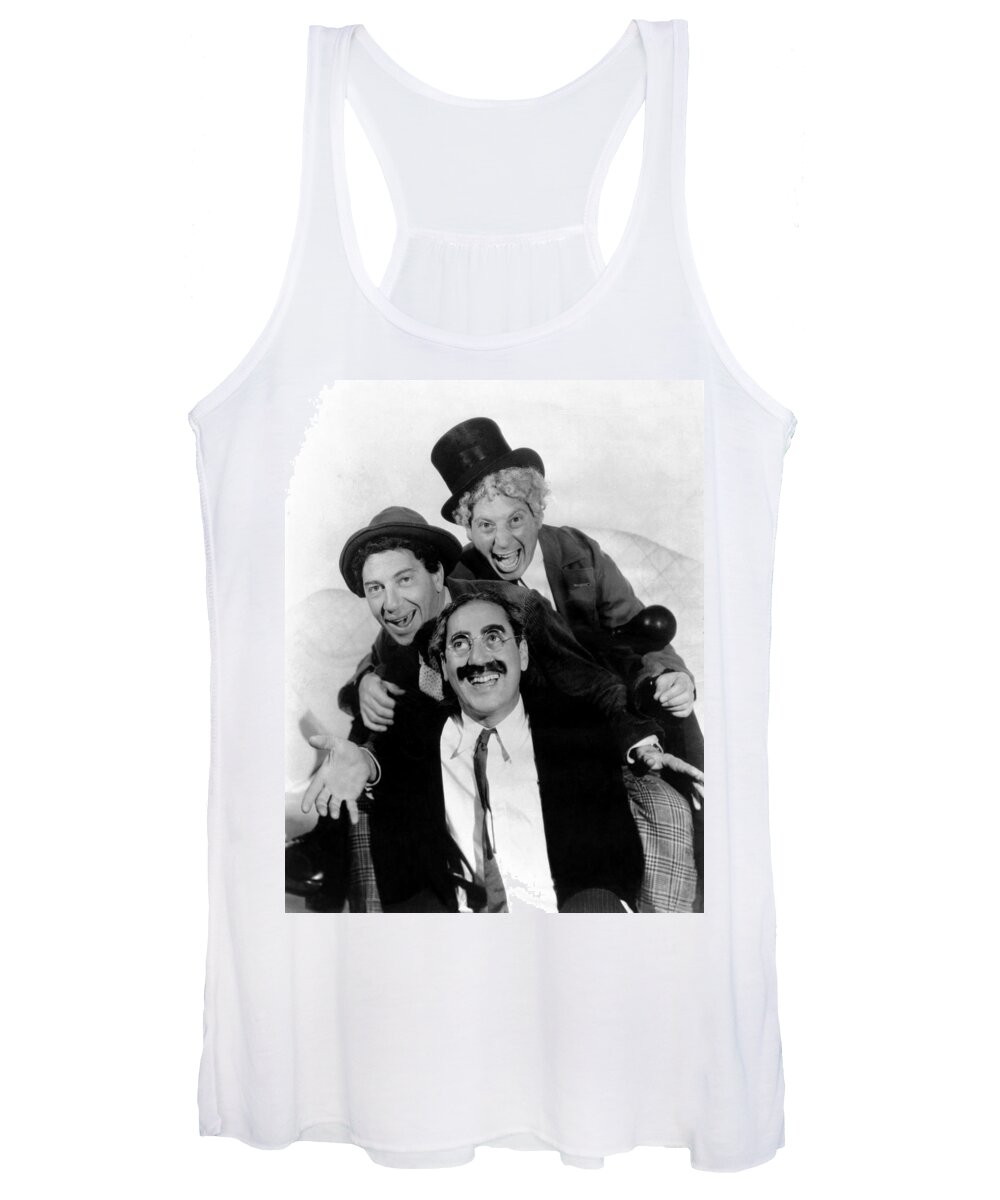 Movie Poster Women's Tank Top featuring the photograph The Marx Brothers - A Night at the Opera by Georgia Clare