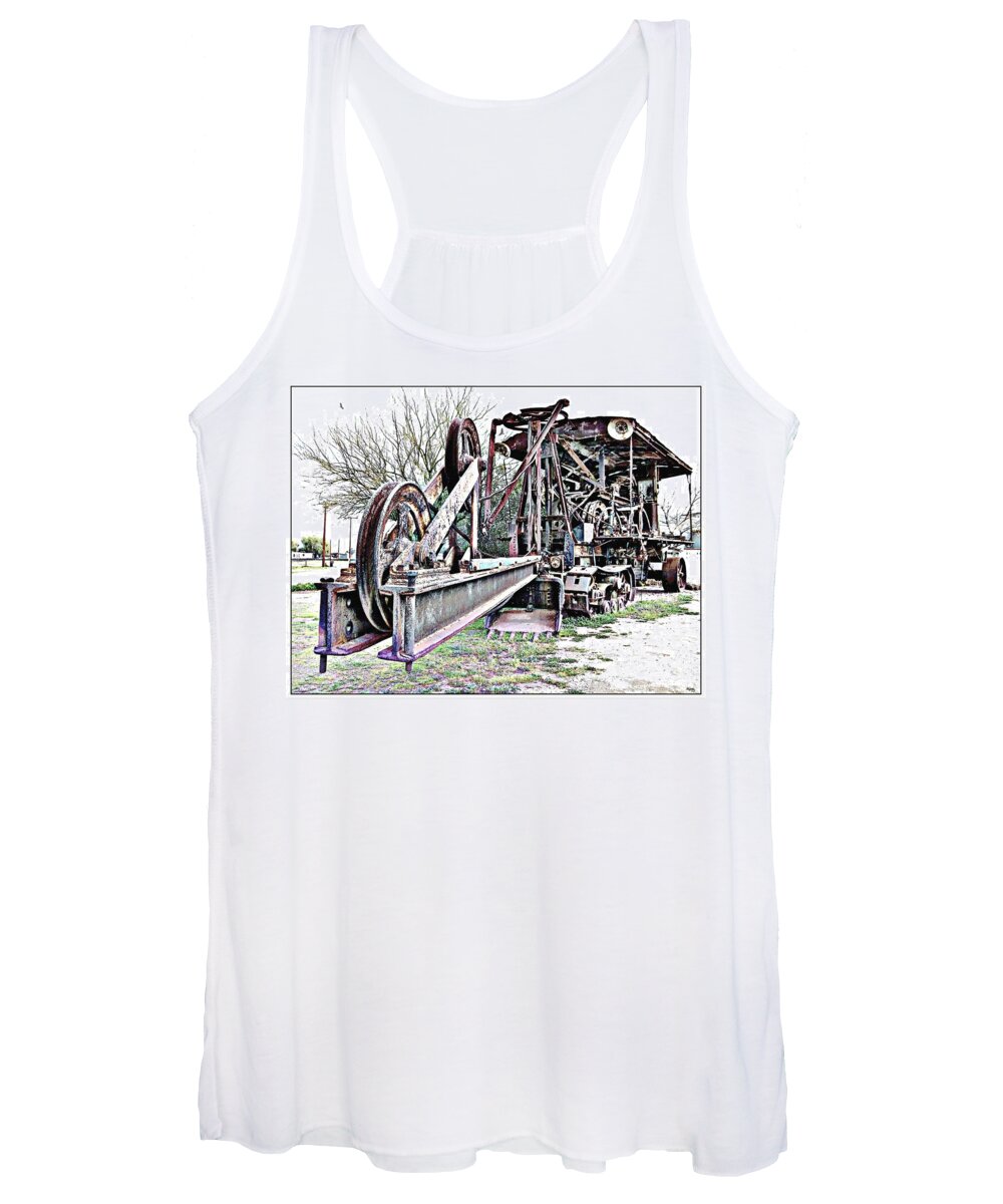 Railroad Women's Tank Top featuring the photograph The Steam Shovel by Glenn McCarthy Art and Photography