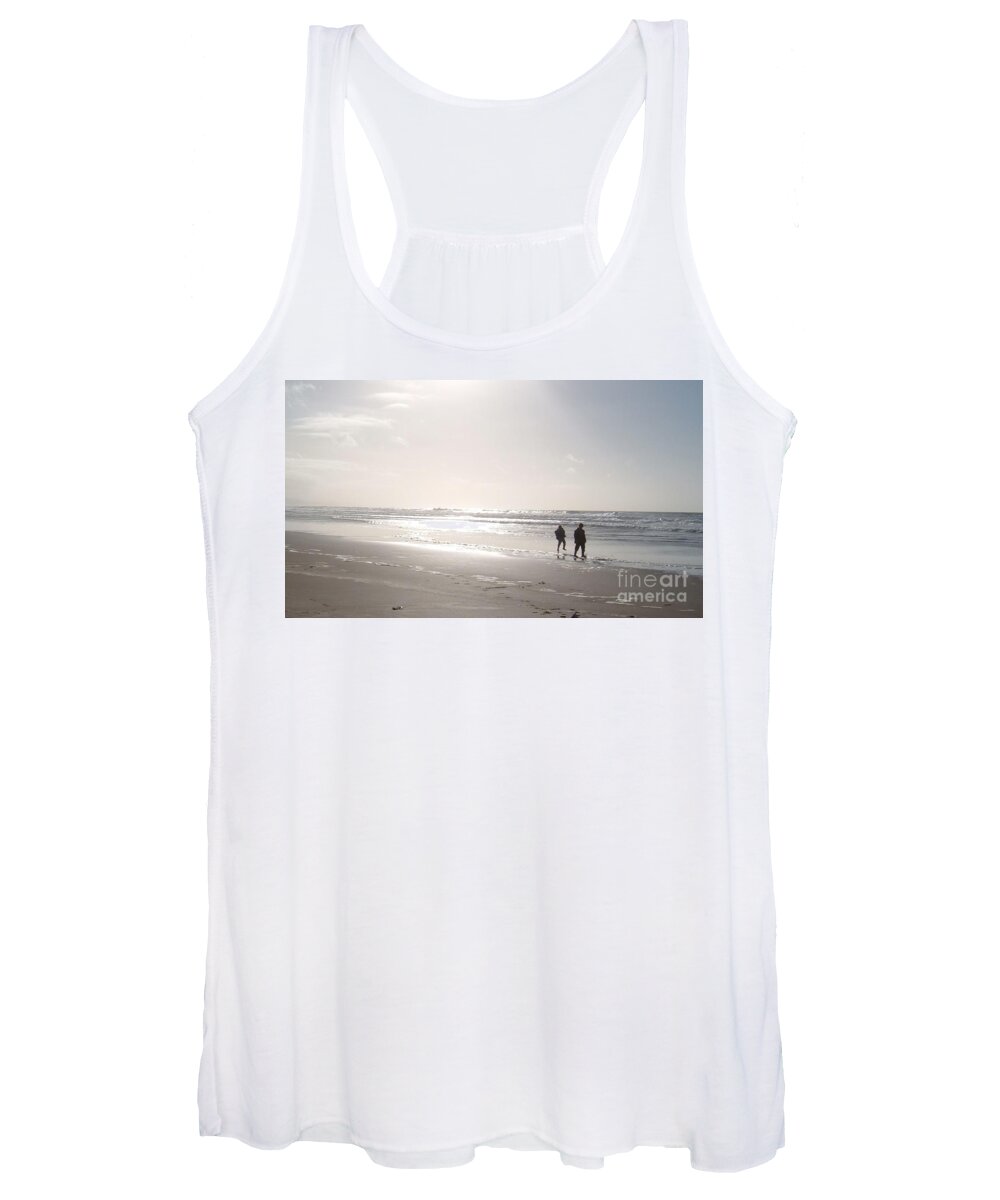 Beach Women's Tank Top featuring the photograph The World at Your Feet by Richard Brookes