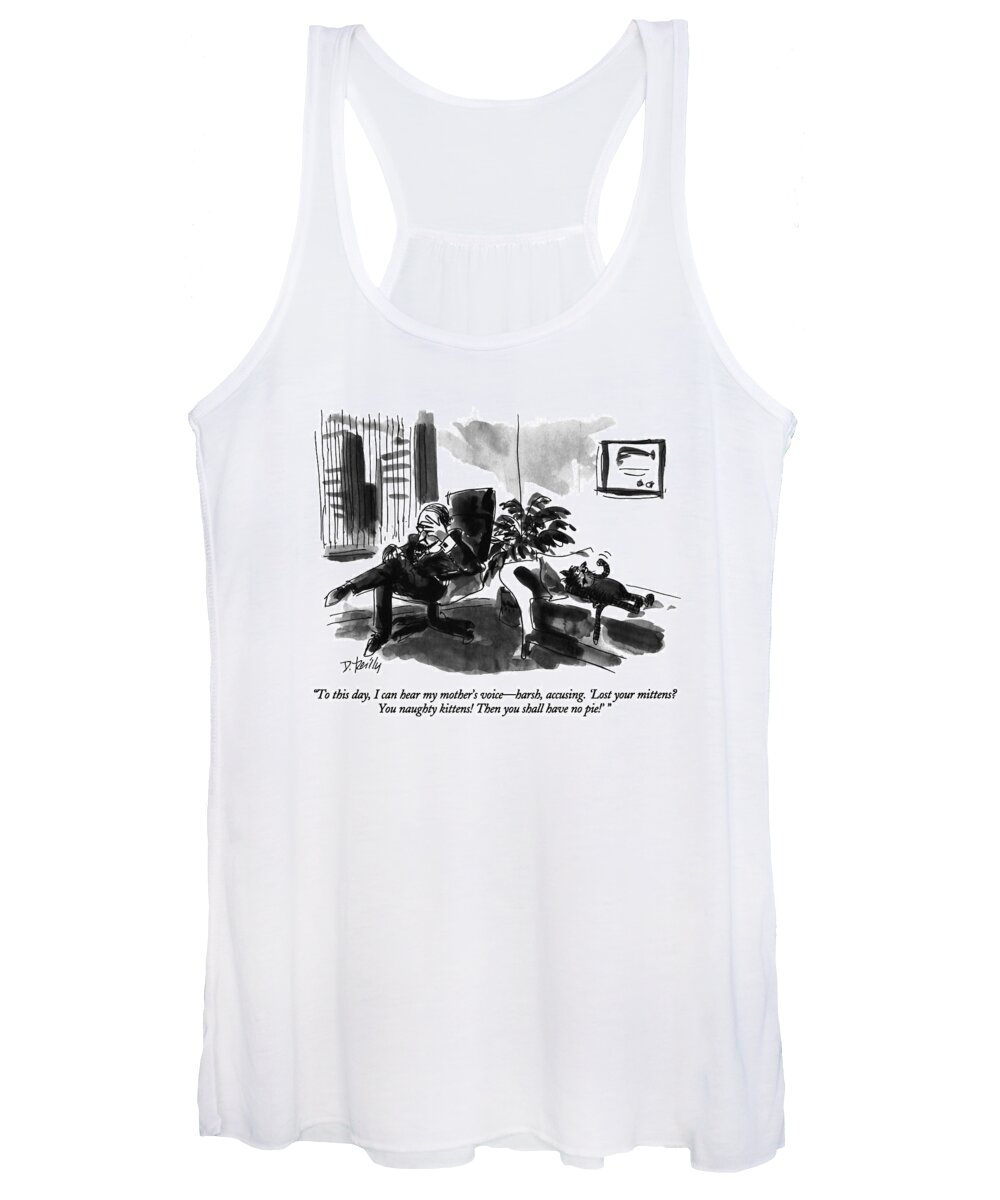 Psychology Women's Tank Top featuring the drawing To This Day by Donald Reilly