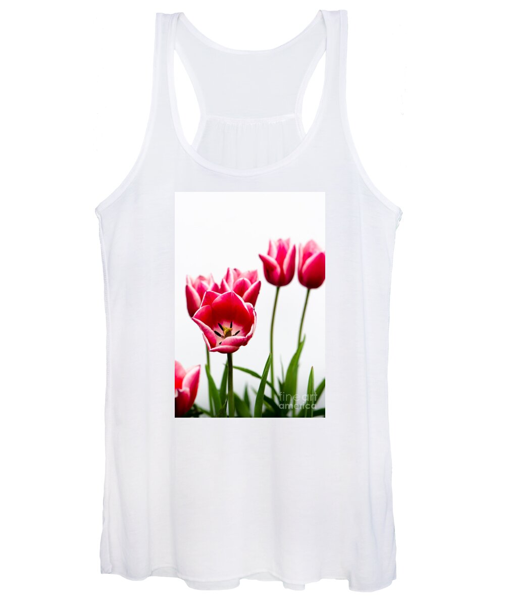  Women's Tank Top featuring the photograph Tulips Say Hello by Michael Arend