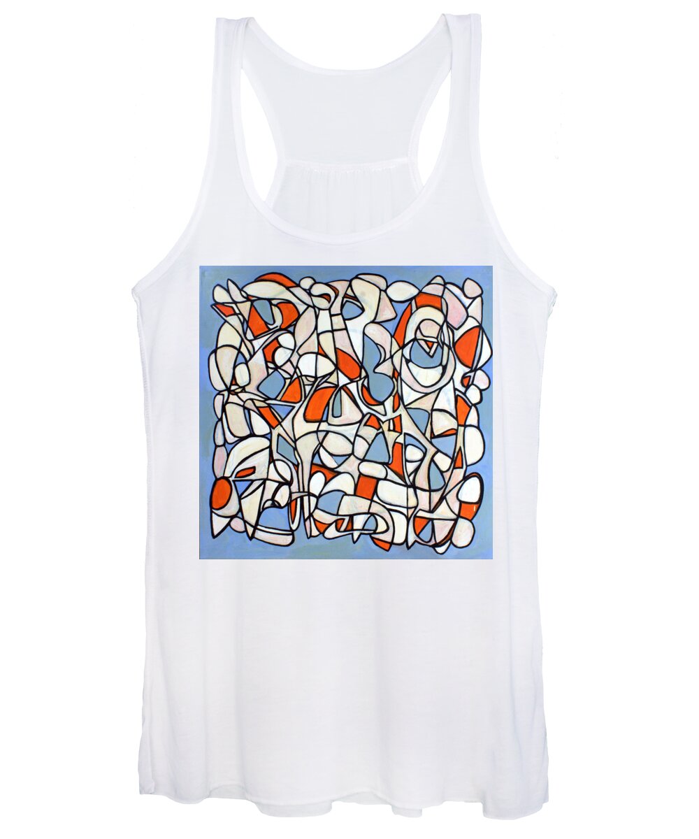 Abstract Women's Tank Top featuring the painting Untitled #37 by Steven Miller
