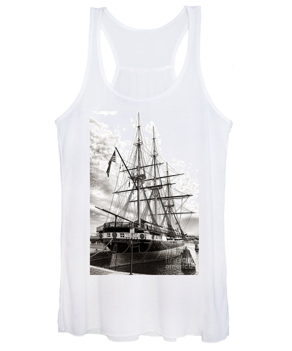 Uss Women's Tank Top featuring the photograph USS Constellation by Olivier Le Queinec